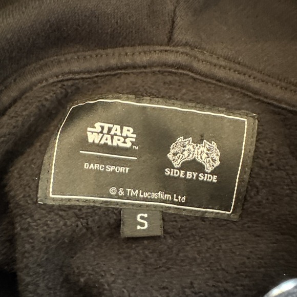 Darc Sport x Star Wars Hoodie Mens S The Chosen One Sweatshirt Gym Black - Picture 3 of 9
